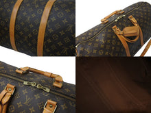 Load image into Gallery viewer, LOUIS VUITTON ルイヴィトン キーポルバンドリエール55 ボストンバッグ M41414 モノグラム PVC レザー ブラウン 美品 中古 4c070585