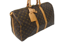 Load image into Gallery viewer, LOUIS VUITTON ルイヴィトン ボストンバッグ キーポルバンドリエール45 モノグラム M41418 ブラウン ゴールド金具 美品 中古 4c070586