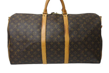 Load image into Gallery viewer, LOUIS VUITTON ルイヴィトン モノグラム キーポル55 ボストンバッグ ブラウン ロゴ ゴールド金具 M41414 美品 中古 4c070587