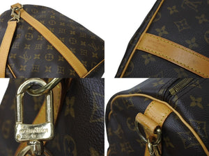 LOUIS VUITTON ルイヴィトン モノグラム キーポル55 ボストンバッグ ブラウン ロゴ ゴールド金具 M41414 美品 中古 4c070587
