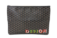 Load image into Gallery viewer, GOYARD ゴヤール セナGM クラッチバッグ SENAT2GMLTY01CL01P レザー PVC ブラック シルバー金具 美品 中古 4c070594