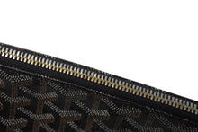 Load image into Gallery viewer, GOYARD ゴヤール セナGM クラッチバッグ SENAT2GMLTY01CL01P レザー PVC ブラック シルバー金具 美品 中古 4c070594