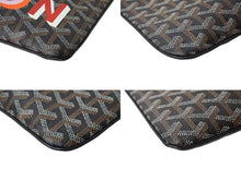 Load image into Gallery viewer, GOYARD ゴヤール セナGM クラッチバッグ SENAT2GMLTY01CL01P レザー PVC ブラック シルバー金具 美品 中古 4c070594