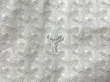 Load image into Gallery viewer, GOYARD ゴヤール サンルイPM バッグ トートバッグ STLOUIPMLTY50CL50P PVC レザー ヘリンボーン ホワイト 良品 中古 4c070595