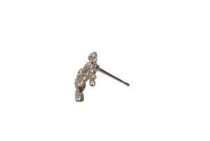 CHANEL シャネル ココマーク 両耳ピアス ラインストーン アクセサリー C20刻印 メタル ラインストーン ゴールド 美品 中古 4c070600
