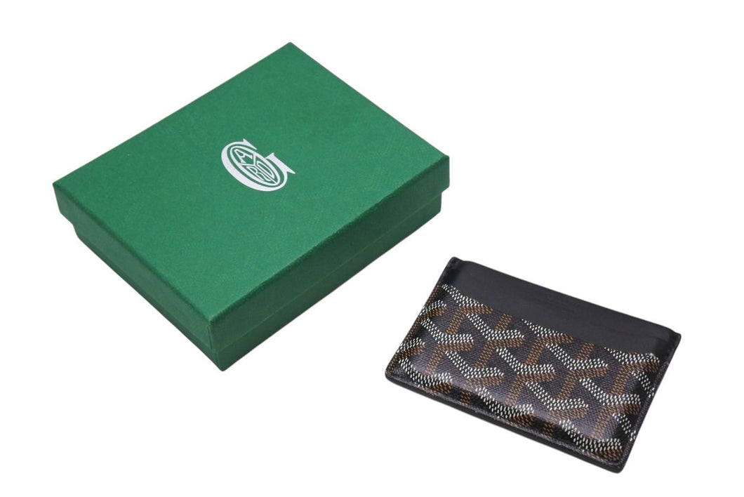 GOYARD ゴヤール カードケース サンシュルピス カードケース STSULPPMLTY01CL01X ブラック 美品 中古 4c070614