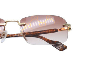 極美品 GUCCI グッチ サングラス GG1221S サイズ56□16 140 ブラウン プラスチック アイウェア 中古 4c070616 
