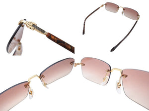 極美品 GUCCI グッチ サングラス GG1221S サイズ56□16 140 ブラウン プラスチック アイウェア 中古 4c070616 