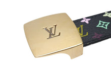 Load image into Gallery viewer, LOUIS VUITTON ルイヴィトン ベルト M6890 モノグラム マルチカラー ノワール ブラック ベルト 5穴 美品 中古 4c070619