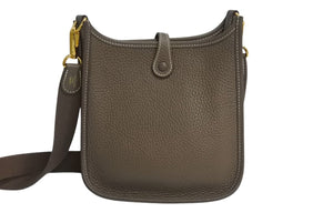 HERMES エルメス エヴリンTPM ショルダーバッグ Z刻印 トリヨンクレマンス エトゥープ フランス製 ゴールド金具 美品 中古 4c070622