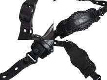Load image into Gallery viewer, BALENCIAGA バレンシアガ Le Cagole XS ルカゴールXS クロコ型押し ショルダーバッグ 671309 レザー ブラック 美品 中古 4c070671