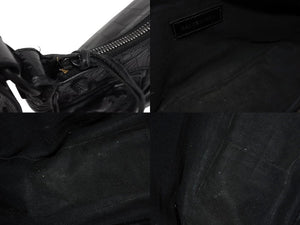BALENCIAGA バレンシアガ Le Cagole XS ルカゴールXS クロコ型押し ショルダーバッグ 671309 レザー ブラック 美品 中古 4c070671