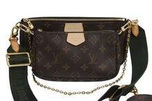 Load image into Gallery viewer, 極美品 LOUIS VUITTON ルイヴィトン ミュルティポシェット アクセソワール カーキ ショルダーバッグ モノグラム M44813 中古 4c070672