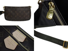 Load image into Gallery viewer, 極美品 LOUIS VUITTON ルイヴィトン ミュルティポシェット アクセソワール カーキ ショルダーバッグ モノグラム M44813 中古 4c070672