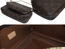 Load image into Gallery viewer, 極美品 LOUIS VUITTON ルイヴィトン ミュルティポシェット アクセソワール カーキ ショルダーバッグ モノグラム M44813 中古 4c070672