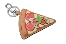 Load image into Gallery viewer, 新品未使用 LOUIS VUITTON ルイヴィトン ピザ キーホルダー チャーム ブラウン M02189 シルバー金具 中古 4c070675