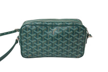 Load image into Gallery viewer, 新品同様 GOYARD ゴヤール カップヴェールPM マーカージュ ショルダーバッグ グリーン シルバー金具 ゴヤールディンキャンバス 中古 4c070681