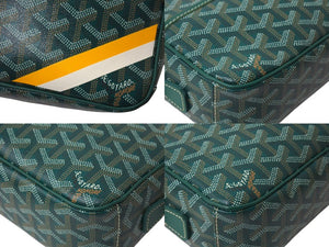 新品同様 GOYARD ゴヤール カップヴェールPM マーカージュ ショルダーバッグ グリーン シルバー金具 ゴヤールディンキャンバス 中古 4c070681