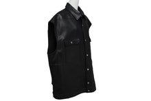 Load image into Gallery viewer, 新品同様 RickOwens リックオウエンス レザーベスト ジャケット RU21S6776-LC モルドバ製 ブラック シルバー金具 サイズ42 中古 4c070682