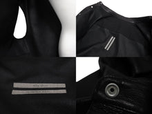 Load image into Gallery viewer, 新品同様 RickOwens リックオウエンス レザーベスト ジャケット RU21S6776-LC モルドバ製 ブラック シルバー金具 サイズ42 中古 4c070682