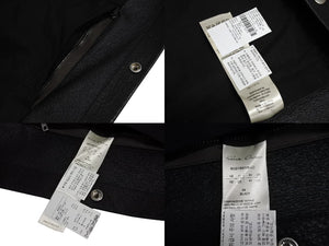 新品同様 RickOwens リックオウエンス レザーベスト ジャケット RU21S6776-LC モルドバ製 ブラック シルバー金具 サイズ42 中古 4c070682