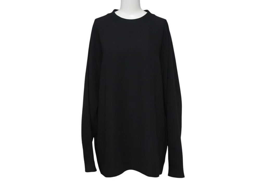 UNITED ARROWS & SONS by DAISUKE OBANA ESEENS ユナイテッドアローズアンドサンズ クルーネックロングスリーブシャツ ブラック Lサイズ 5512-299-0611 美品 中古 4c070690