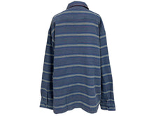 画像をギャラリービューアに読み込む, 未使用 Supreme シュプリーム Woven Stripe Shirt ウーブンストライプシャツ サイズ XL ネイビー 中古 4c070695 