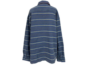 Woven Stripe Shirt Blue Men's - FW24 - US