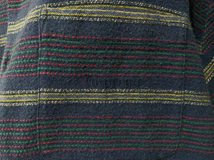 未使用 Supreme シュプリーム Woven Stripe Shirt ウーブンストライプシャツ サイズ XL ネイビー 中古 4c070695 