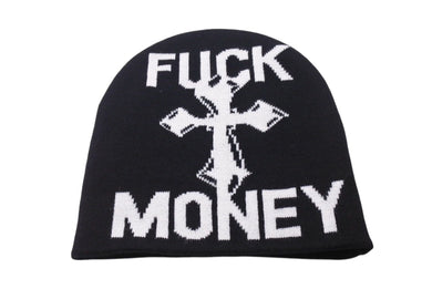 未使用 Supreme シュプリーム FUCK MONEY BEANIE ファックマニービーニー ワンサイズ ブラック 中古 4c070698 