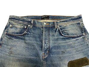 美品✨【Enfants Riches Deprimes】ダメージデニムパンツ 青