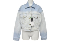 Load image into Gallery viewer, 新品未使用 Stella McCartney ステラマッカートニー デニムジャケット 604124 イタリア製 ブルー シルバー サイズ36 中古 4c070721