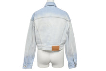Load image into Gallery viewer, 新品未使用 Stella McCartney ステラマッカートニー デニムジャケット 604124 イタリア製 ブルー シルバー サイズ36 中古 4c070721