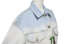 Load image into Gallery viewer, 新品未使用 Stella McCartney ステラマッカートニー デニムジャケット 604124 イタリア製 ブルー シルバー サイズ36 中古 4c070721