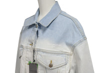 Load image into Gallery viewer, 新品未使用 Stella McCartney ステラマッカートニー デニムジャケット 604124 イタリア製 ブルー シルバー サイズ36 中古 4c070721