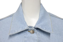 Load image into Gallery viewer, 新品未使用 Stella McCartney ステラマッカートニー デニムジャケット 604124 イタリア製 ブルー シルバー サイズ36 中古 4c070721
