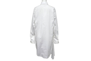 極美品 OFF WHITE オフホワイト Popeline アシンメトリー シャツドレス OWDB280R21FAB0001 ホワイト サイズ38 中古 4c070726 