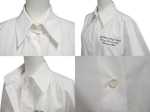 極美品 OFF WHITE オフホワイト Popeline アシンメトリー シャツドレス OWDB280R21FAB0001 ホワイト サイズ38 中古 4c070726 