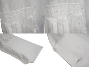 極美品 OFF WHITE オフホワイト Popeline アシンメトリー シャツドレス OWDB280R21FAB0001 ホワイト サイズ38 中古 4c070726 