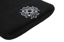 Load image into Gallery viewer, 新品未使用 CHROME HEARTS クロムハーツ ニットキャップ ビーニー サマーニット ブラック ウール ONE SIZE 刺繍 中古 4c070747
