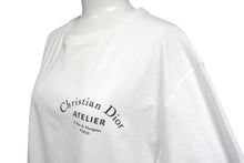 画像をギャラリービューアに読み込む, Christian Dior クリスチャンディオール アトリエ ロゴ プリント 半袖Ｔシャツ ホワイト ATELIER コットン 863J62110533 サイズXS 美品 中古 4c070753