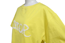 画像をギャラリービューアに読み込む, DIOR ディオール 半袖Tシャツ ブランドロゴ 143J685C0677 イタリア製 コットン イエロー ホワイト サイズXS 美品 中古 4c070757