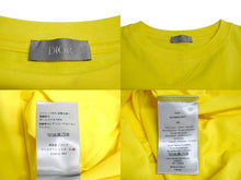 画像をギャラリービューアに読み込む, DIOR ディオール 半袖Tシャツ ブランドロゴ 143J685C0677 イタリア製 コットン イエロー ホワイト サイズXS 美品 中古 4c070757