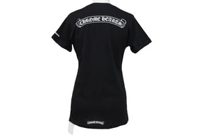 新品未使用 Chrome hearts クロムハーツ 半袖 Ｖ ネックシャツ サイズM コットン ブラック 中古 4c070764