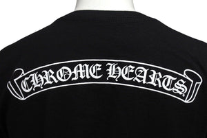 新品未使用 Chrome hearts クロムハーツ 半袖 Ｖ ネックシャツ サイズM コットン ブラック 中古 4c070764