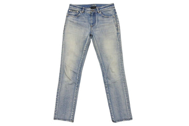 SAINT LAURENT サンローラン デニム コットン ブルー レザータグ 589797 サイズ25 中古美品 4c070768 