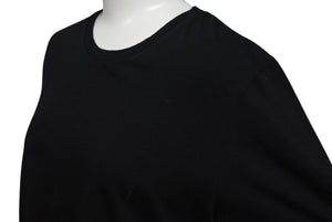 Saint laurent サンローラン クロップド 半袖Tシャツ 693298 サイズ M YSL ロゴ ブラック コットン 美品 中古 4c070769