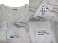 画像をギャラリービューアに読み込む, 極美品 SAINT LAURENT サンローラン 半袖Tシャツ ブランドロゴ コットン ホワイト 551370 サイズS 中古 4c070770 