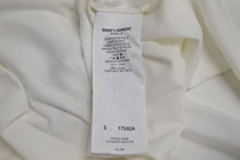 画像をギャラリービューアに読み込む, 極美品 SAINT LAURENT サンローラン 半袖Tシャツ ブランドロゴ コットン ホワイト 663278 サイズS 中古 4c070771 