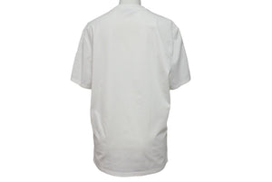 美品 PRADA プラダ 半袖Tシャツ UJN712 サイズS トライアングルロゴ ホワイト 刺繍ロゴ コットン 中古 4c070782 
